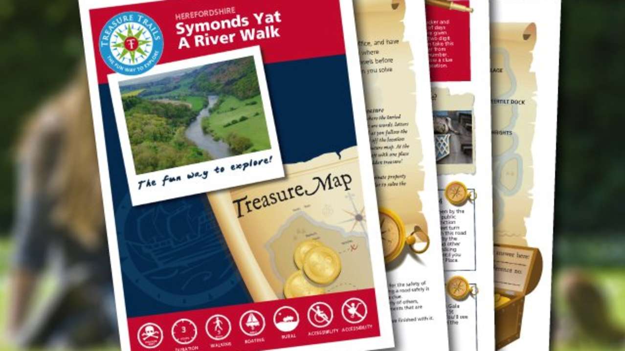 Map and booklet for Symonds Yat Treasure Hunt Trail