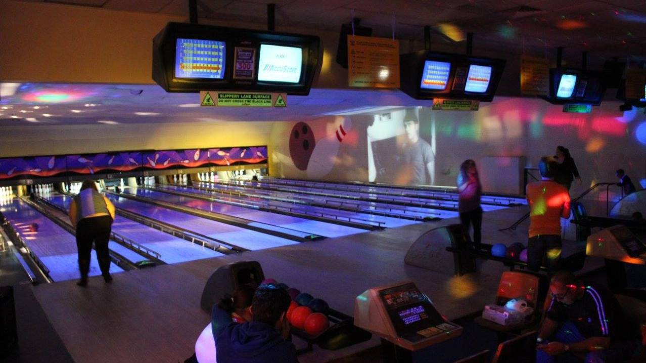 People bowling at MFA Bowl Hereford