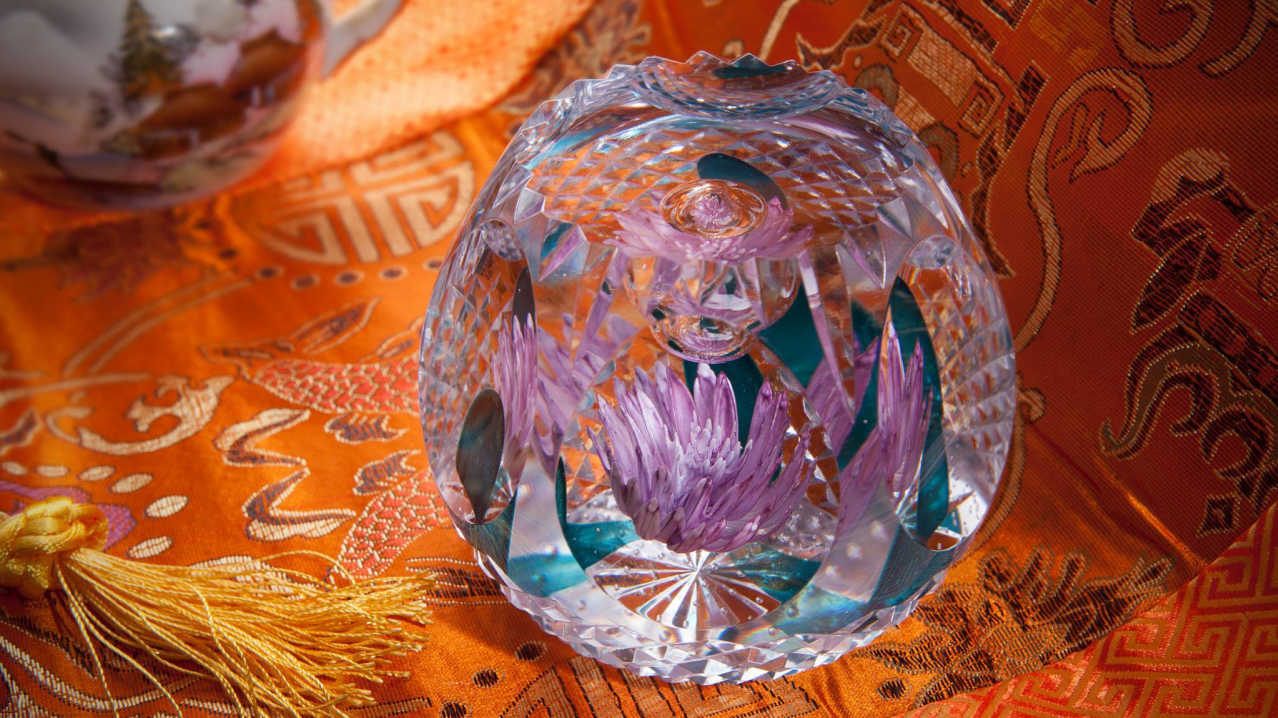 Glass ball at Caithness Glass & Crieff Visitor Centre Glass ball at Caithness Glass & Crieff Visitor Centre
