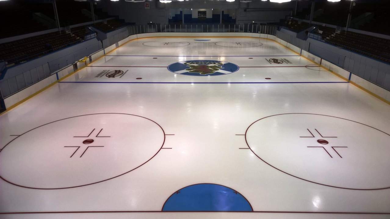 Ice arena at Murrayfield Ice Rink in Edinburgh Ice arena at Murrayfield Ice Rink in Edinburgh