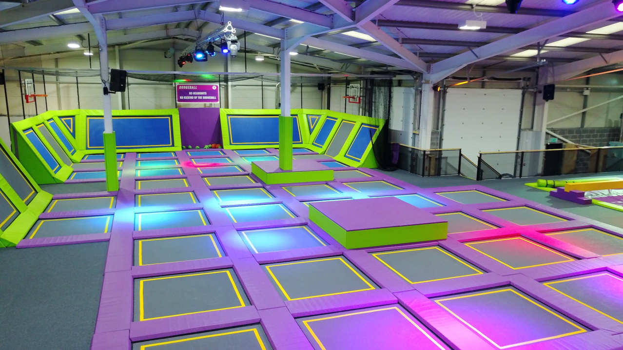 Trampolines at Jump One Trampoline Park Barnsley Trampolines at Jump One Trampoline Park Barnsley