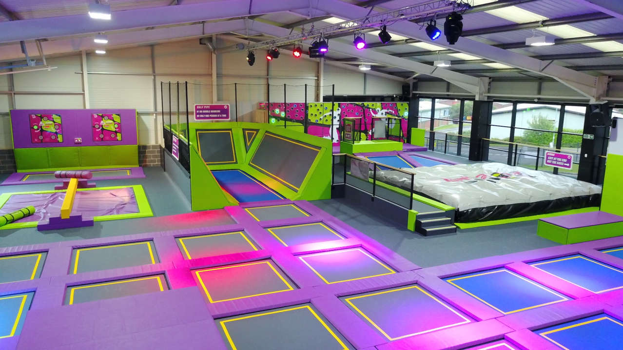 Trampolines at Jump One Trampoline Park Barnsley Trampolines at Jump One Trampoline Park Barnsley