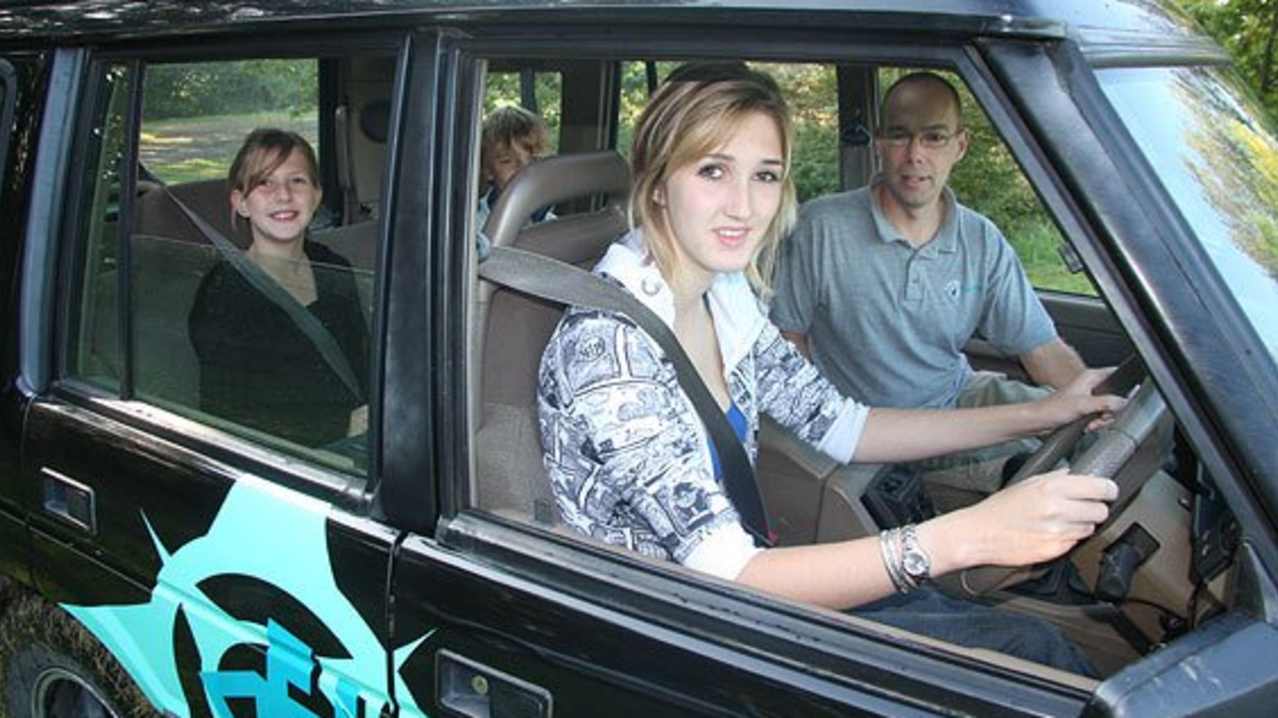 Family in car at Arena Pursuits in Wadhurst