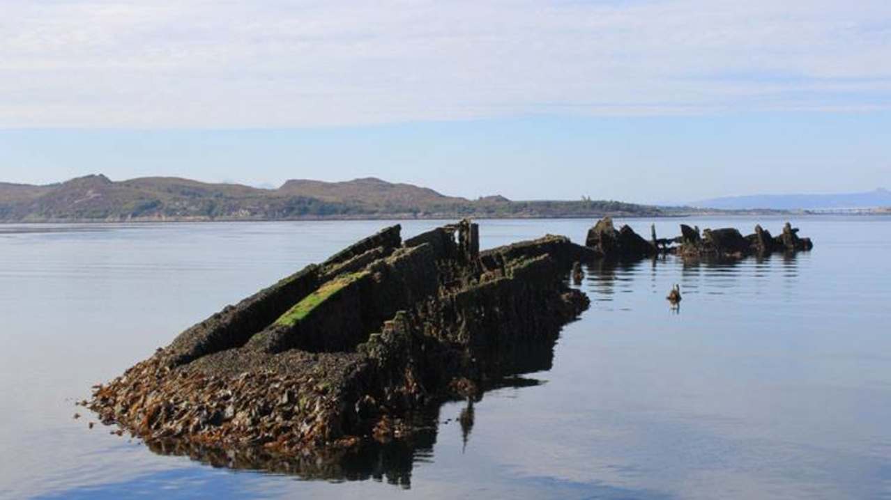 World War II Shipwreck, Port Napier, at Seaprobe Atlantis in Kyle of Lochalsh World War II Shipwreck, Port Napier, at Seaprobe Atlantis in Kyle of Lochalsh