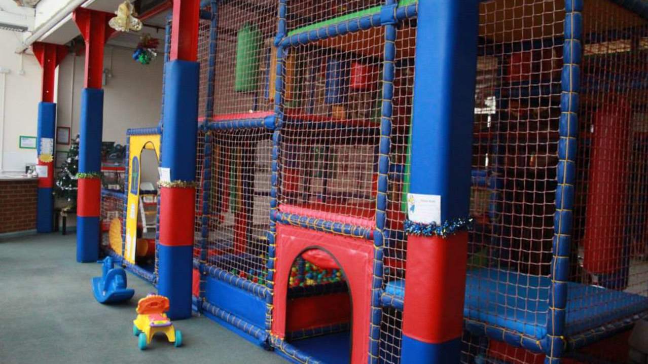 Indoor soft play frame at Jackaboos in Leeds Indoor soft play frame at Jackaboos in Leeds