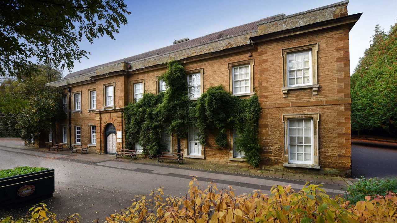 Outside view of Abington Museum in Northampton Outside view of Abington Museum in Northampton