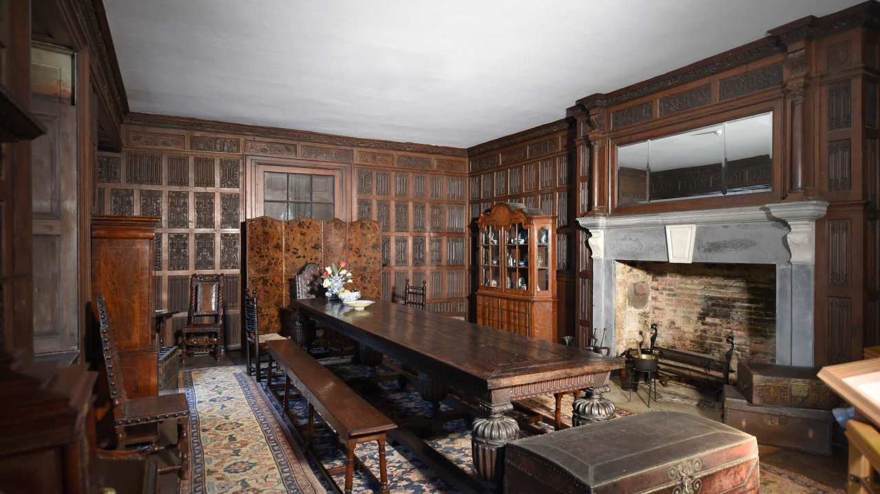 Dining room at Abington Museum in Northampton Dining room at Abington Museum in Northampton