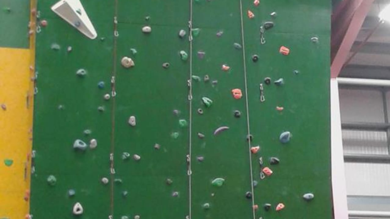 Person climbing at Newton Aycliffe Leisure Centre Person climbing at Newton Aycliffe Leisure Centre