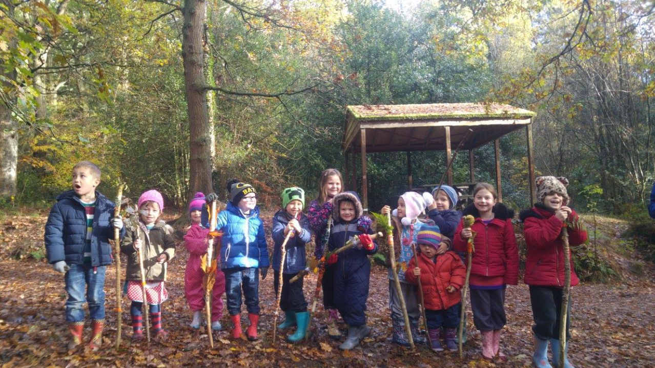 Kids exploring at Lickey Hills Country Park in Birmingham Kids exploring at Lickey Hills Country Park in Birmingham