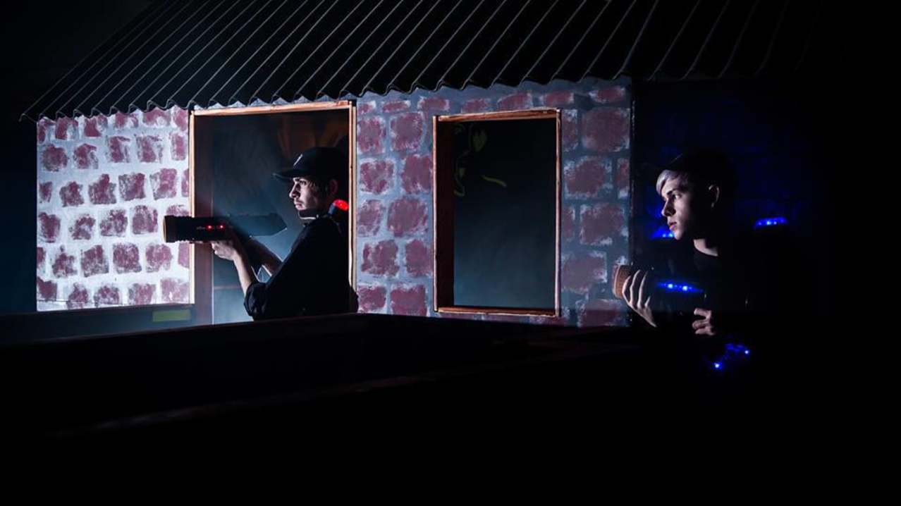 Kids playing laser tag at Laserquest Swindon Kids playing laser tag at Laserquest Swindon