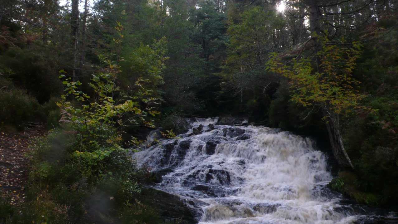 Stream at Plodda Falls in Inverness