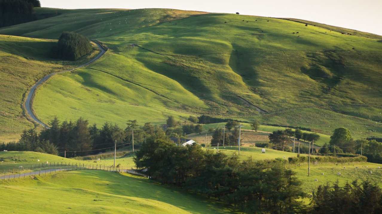 View from Glyndwrs Way National Trail in Machynlleth