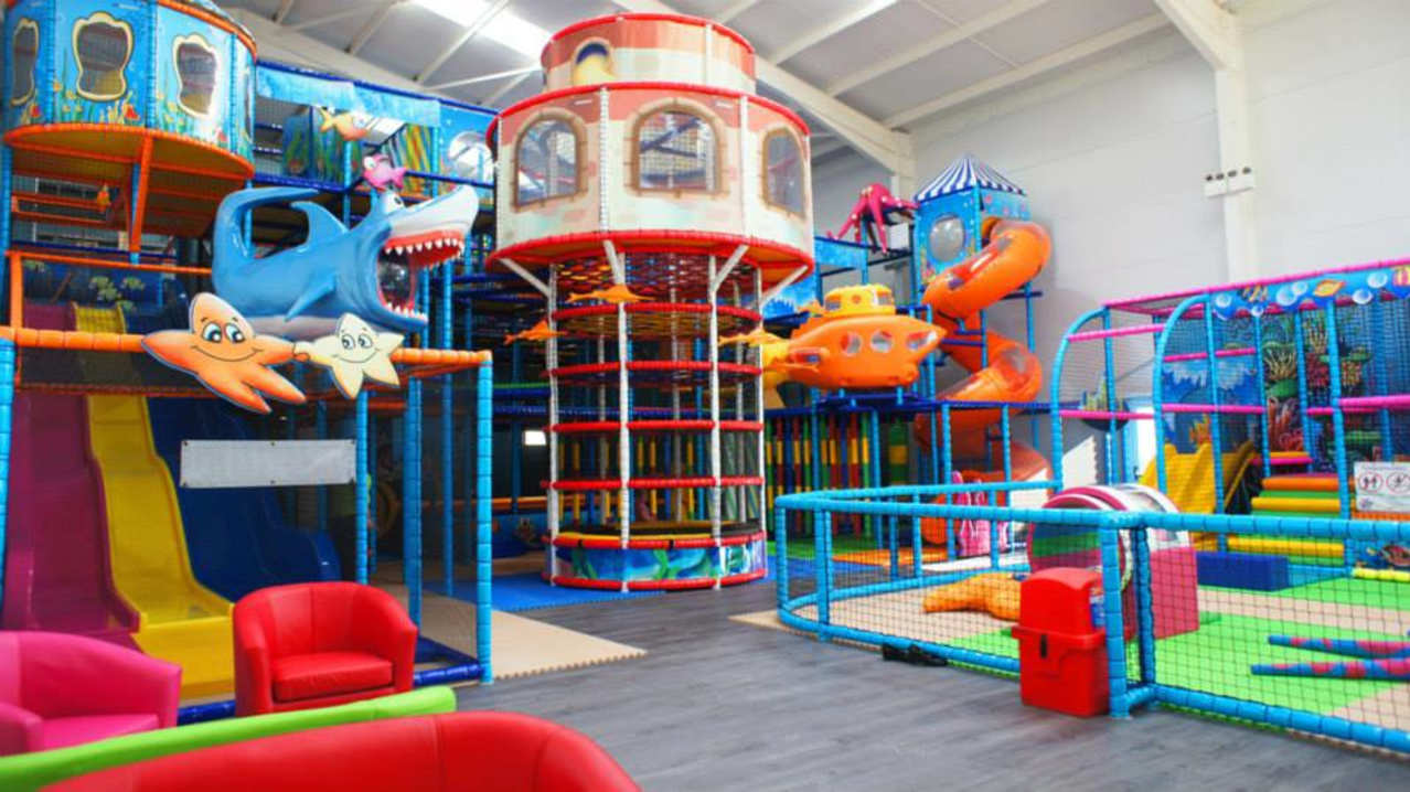 Indoor soft play frame at Brean Play in Burnham on Sea