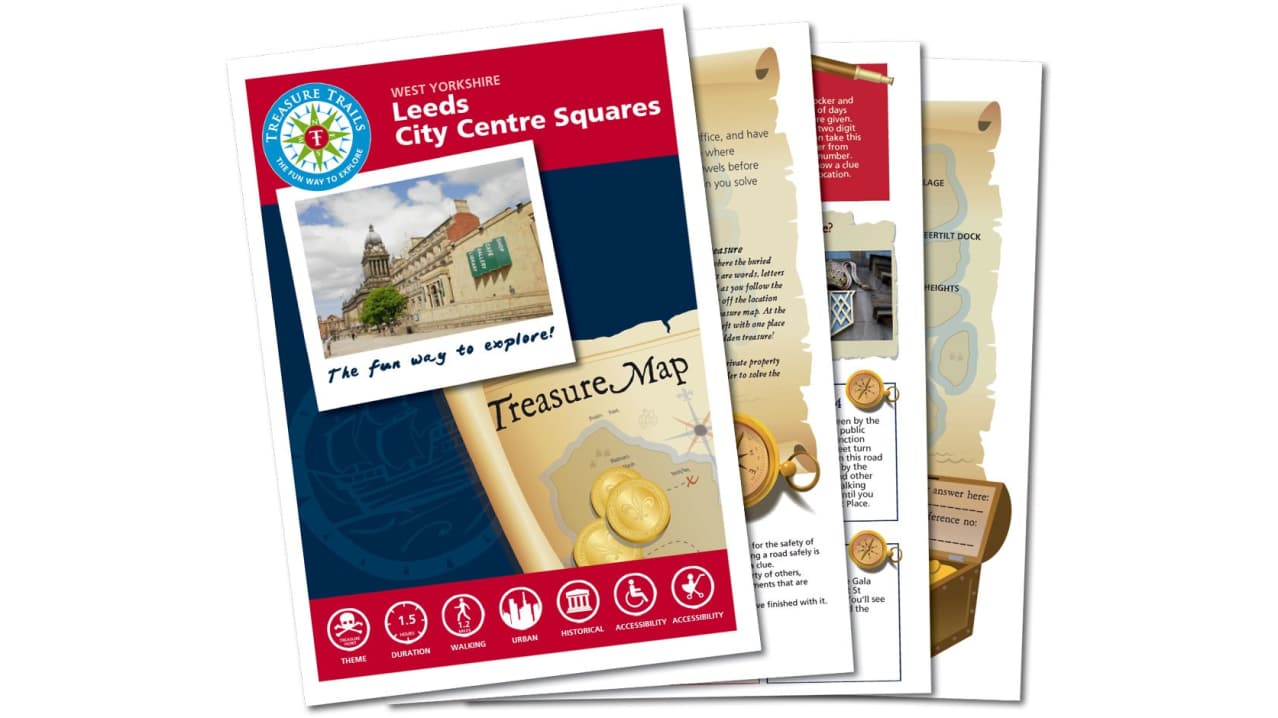 Map and booklet for The Leeds Treasure Hunt Trail Map and booklet for The Leeds Treasure Hunt Trail