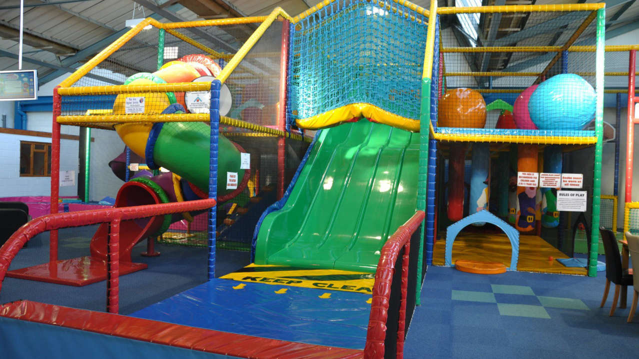 Indoor soft play frame at Drakes Den in Plymouth Indoor soft play frame at Drakes Den in Plymouth