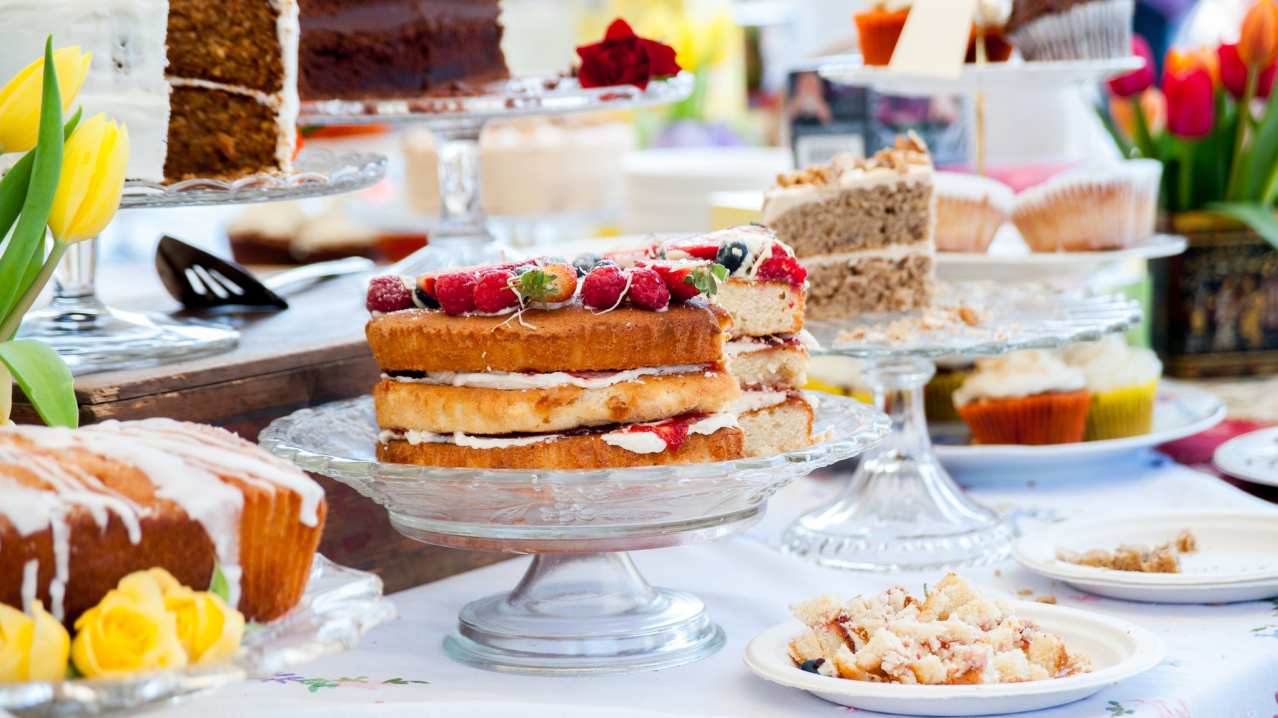 Cakes at Foodies Festival in South Park Oxford