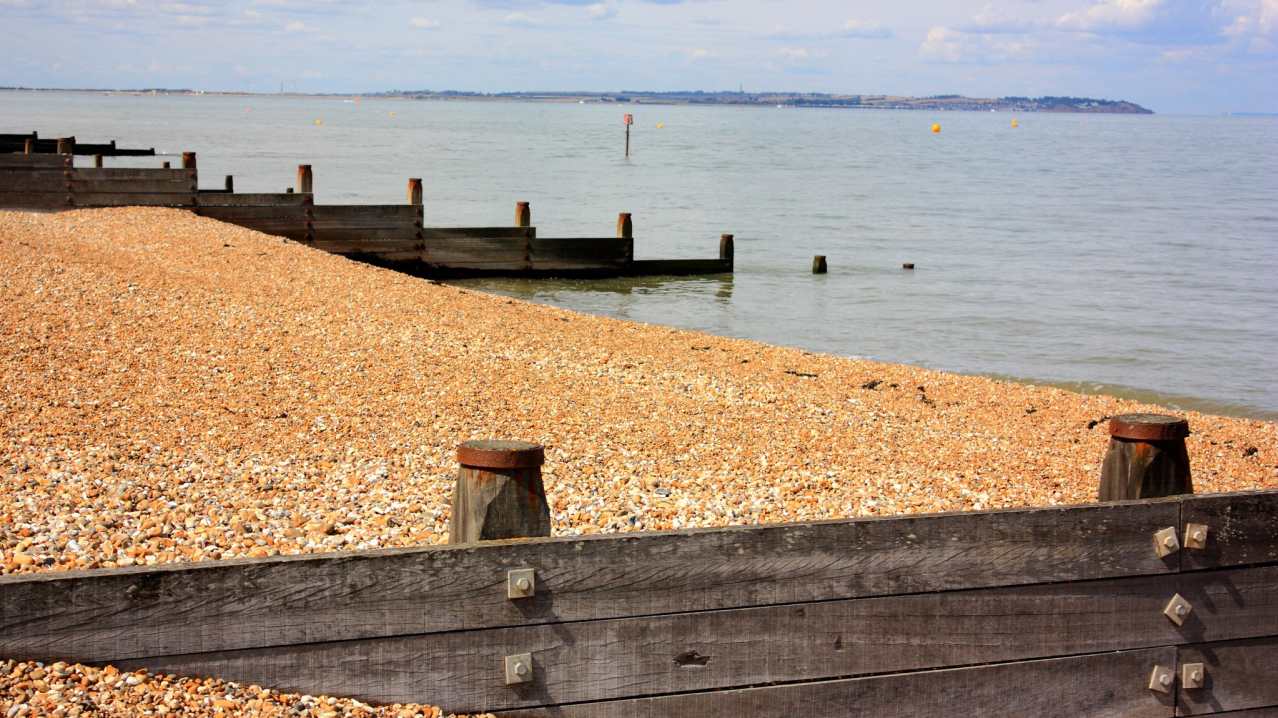 Sunny day at Tankerton Beach in Whitstable Sunny day at Tankerton Beach in Whitstable