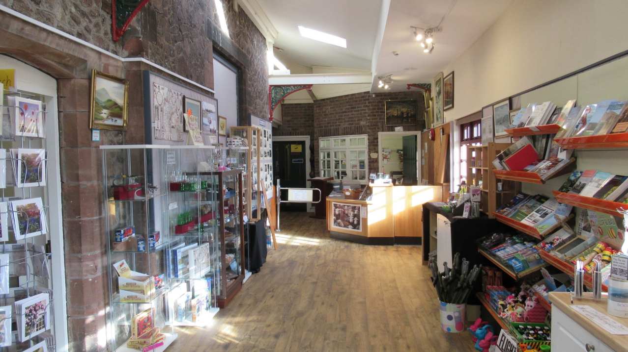 the gift shop at Millom Discovery Centre