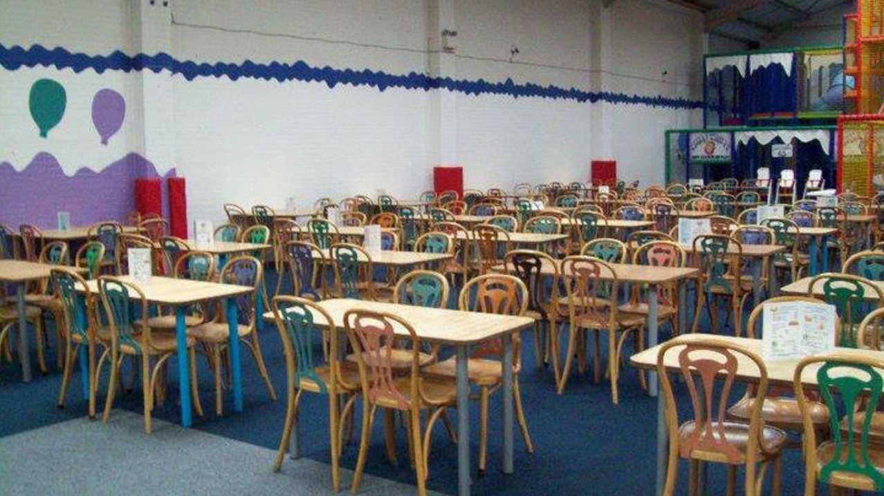 Indoor soft play and cafe area at Chilly Kiddys in Stourbridge