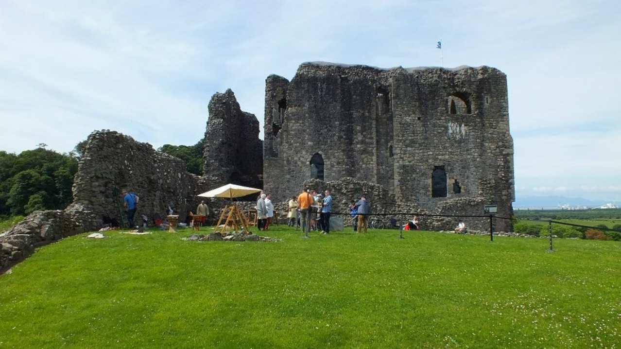 Families at Dundonald Castle in Yett Families at Dundonald Castle in Yett