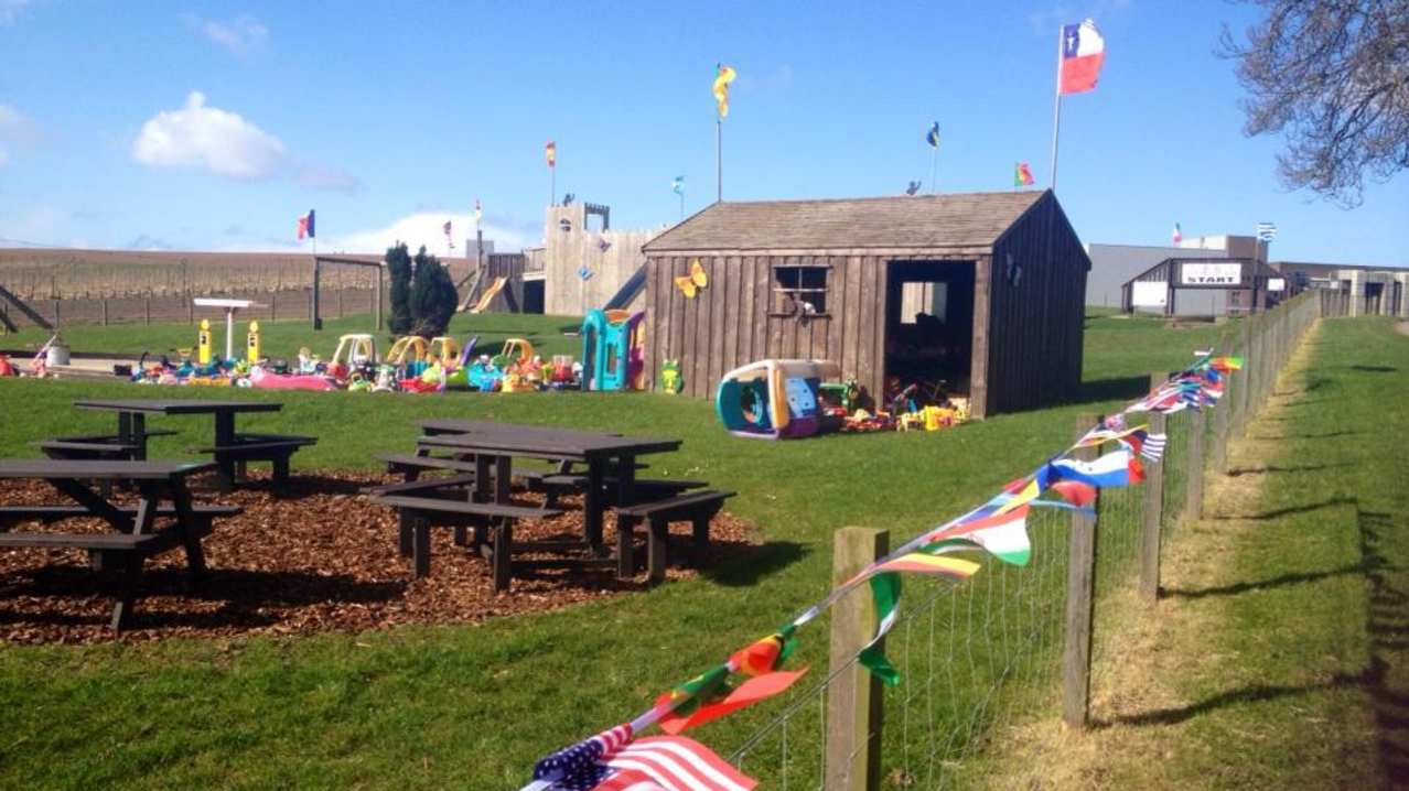 Picnic and play area at Charleton Fruit Farm in Montrose Picnic and play area at Charleton Fruit Farm in Montrose