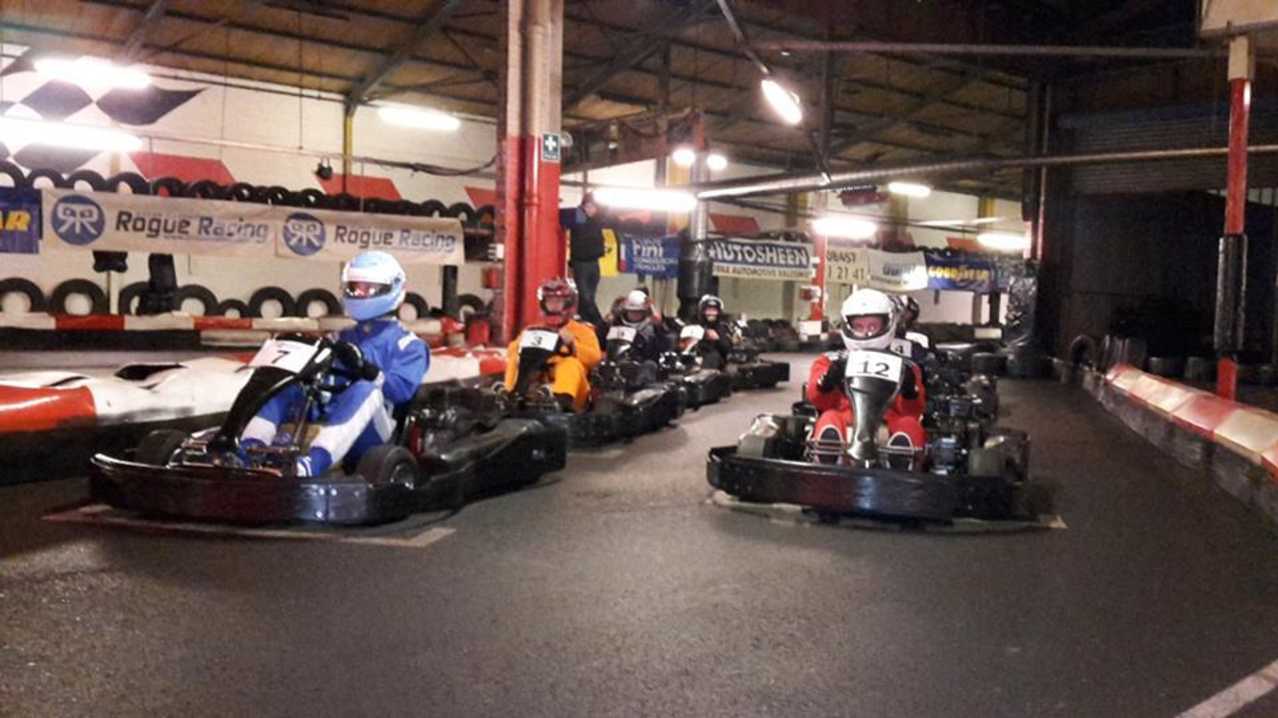 People go kart racing at Rogue Racing Aylesbury People go kart racing at Rogue Racing Aylesbury