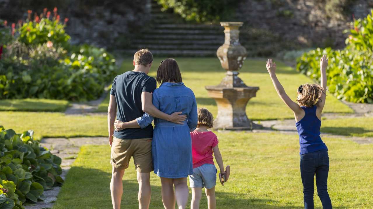 Family at Hestercombe Gardens in Taunton Family at Hestercombe Gardens in Taunton