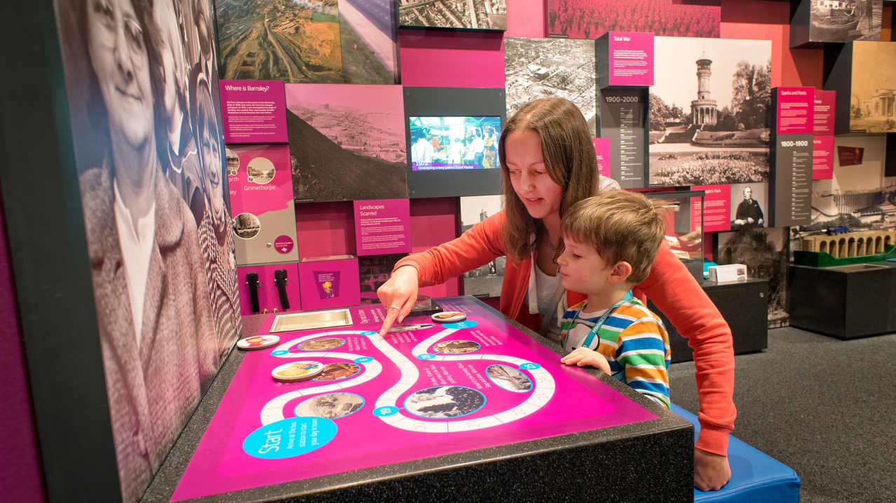 Visitors exploring Experience Barnsley Visitors exploring Experience Barnsley