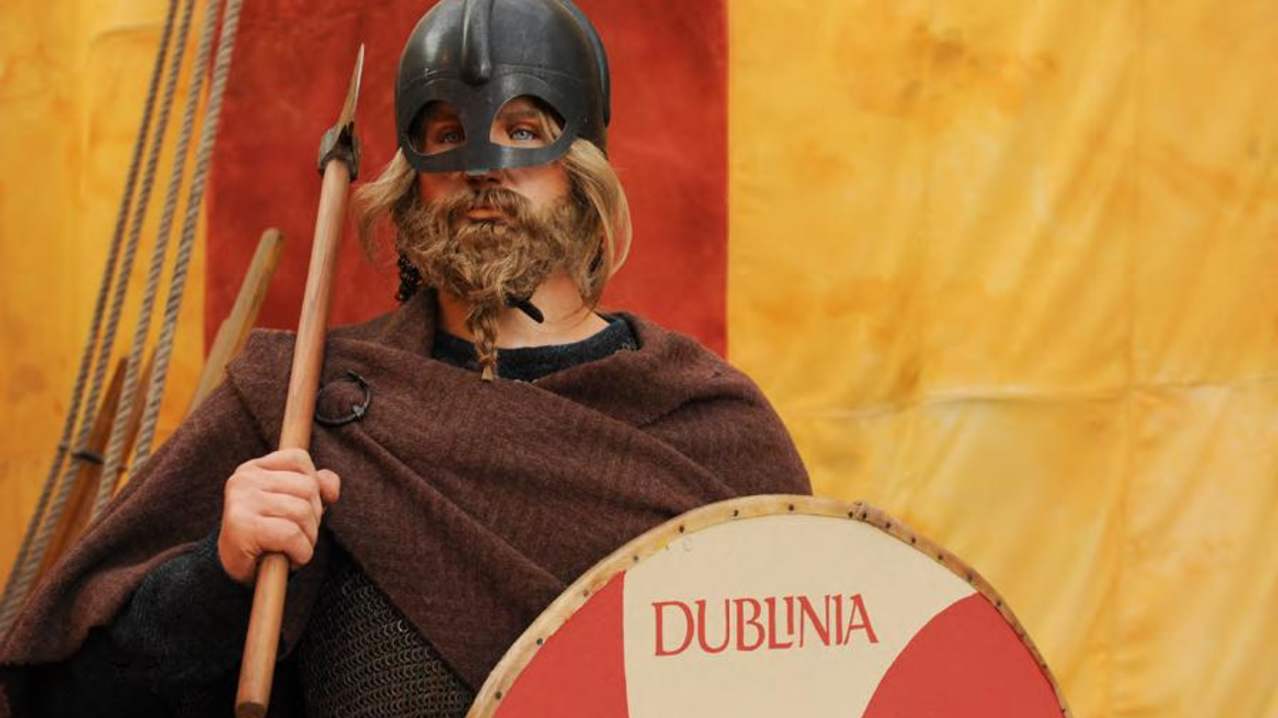 Viking model at Dublinia in Dublin Viking model at Dublinia in Dublin