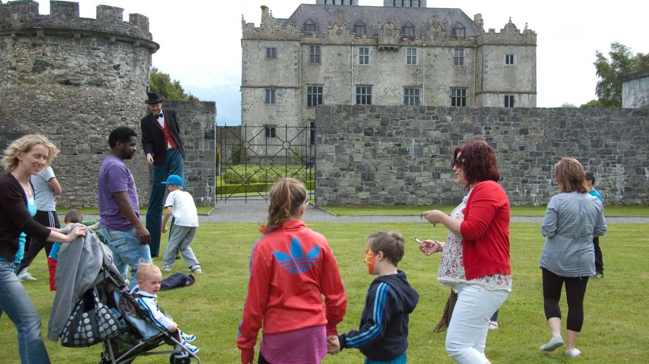 Families outside Portumna Castle