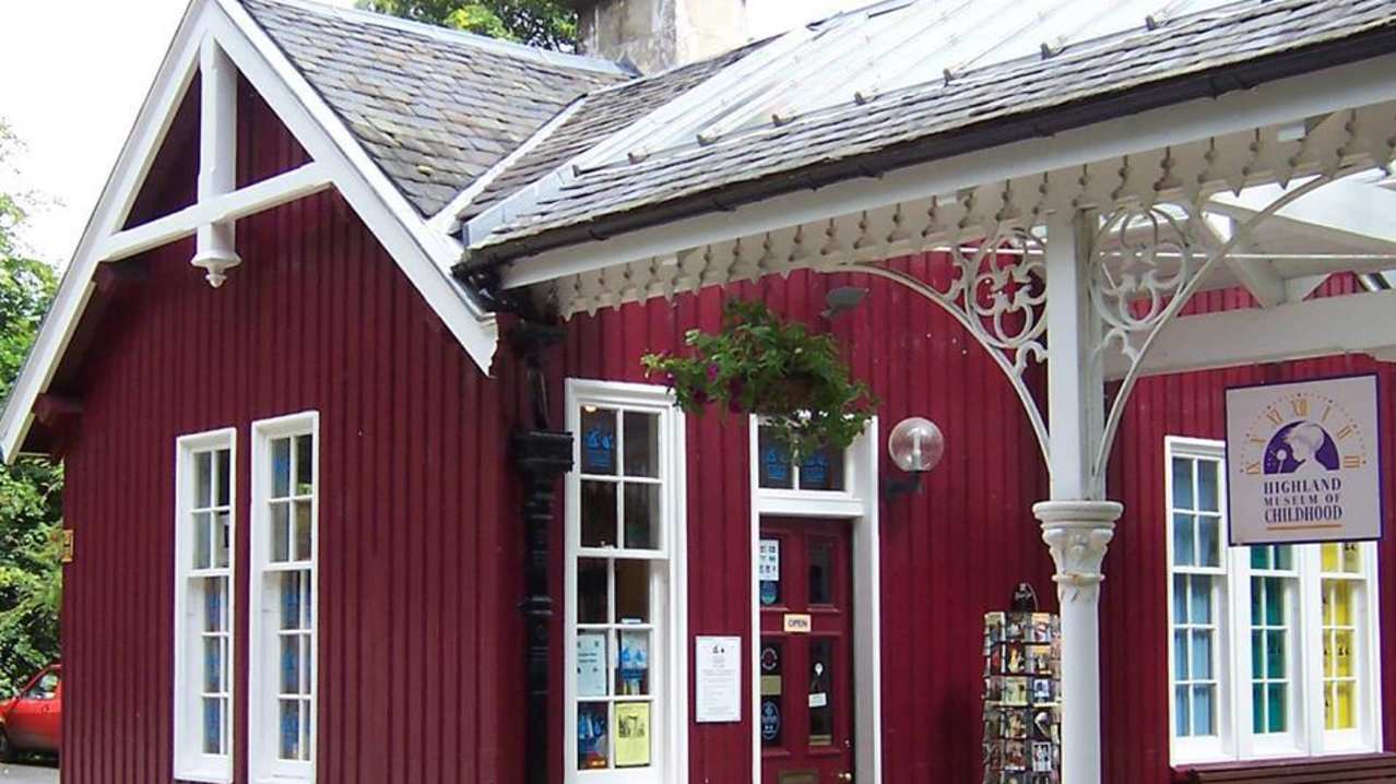 Entrance to Highland Museum Of Childhood in Strathpeffer