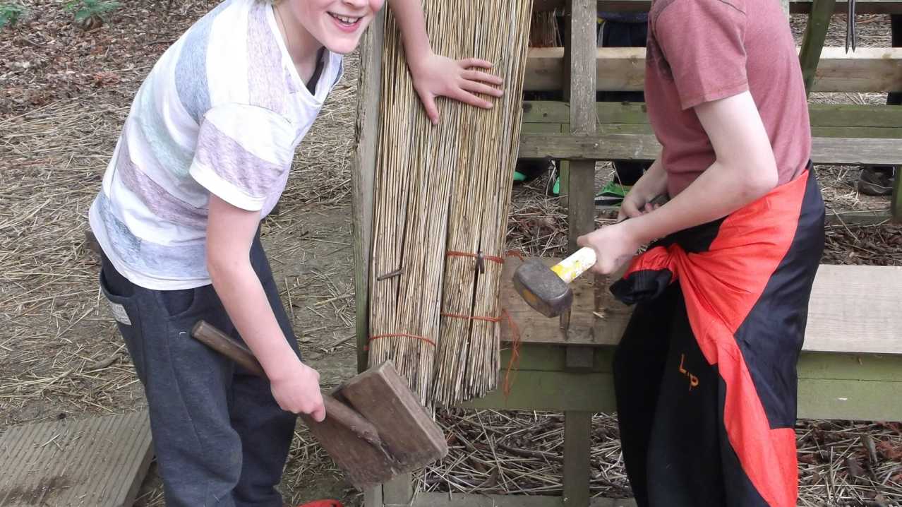 Kids building at The How Hill Trust in Ludham
