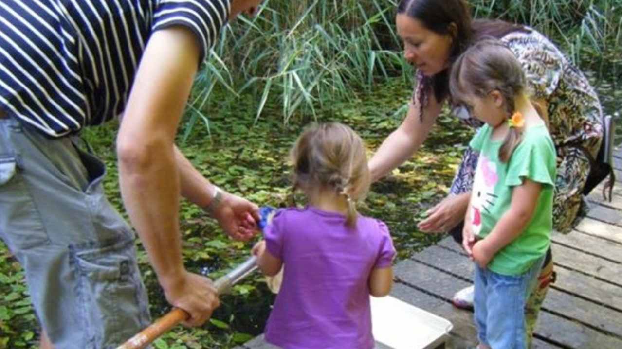 Family fishing at The How Hill Trust in Ludham