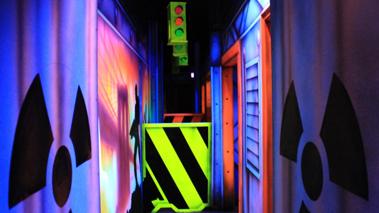 Laser room at Lazer Fazer in Nelson