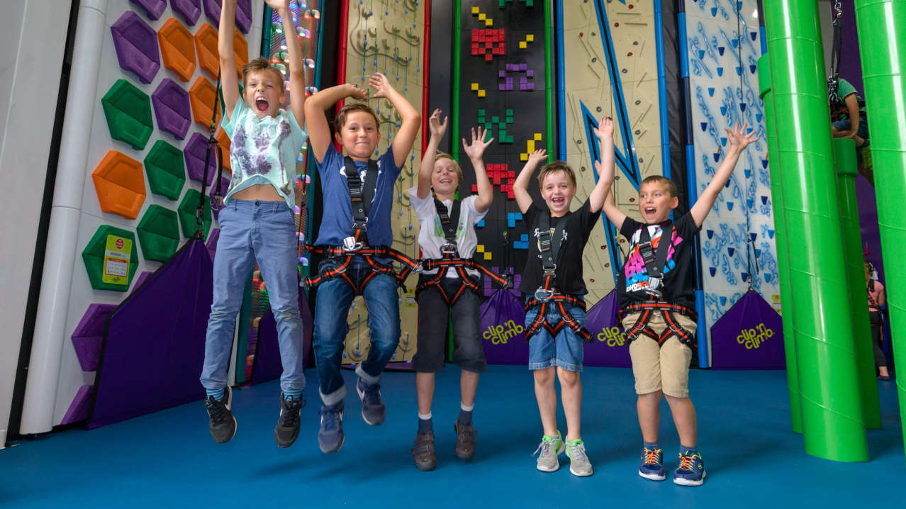 Boys at Clip n Climb Preston Boys at Clip n Climb Preston