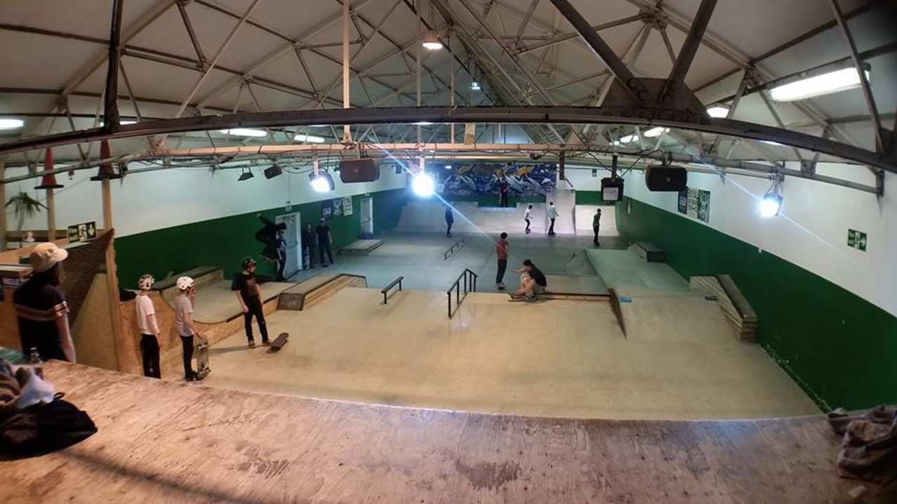 People skating at Pioneer Skatepark in St Albans People skating at Pioneer Skatepark in St Albans