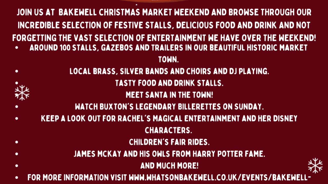Bakewell Christmas Market - Featured Image - 2