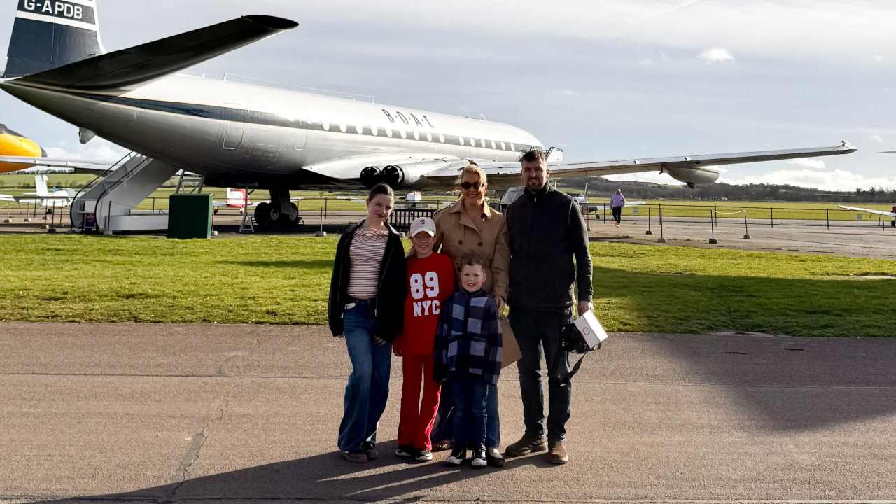 One of our favourite family photos from an unforgettable day at Duxford!