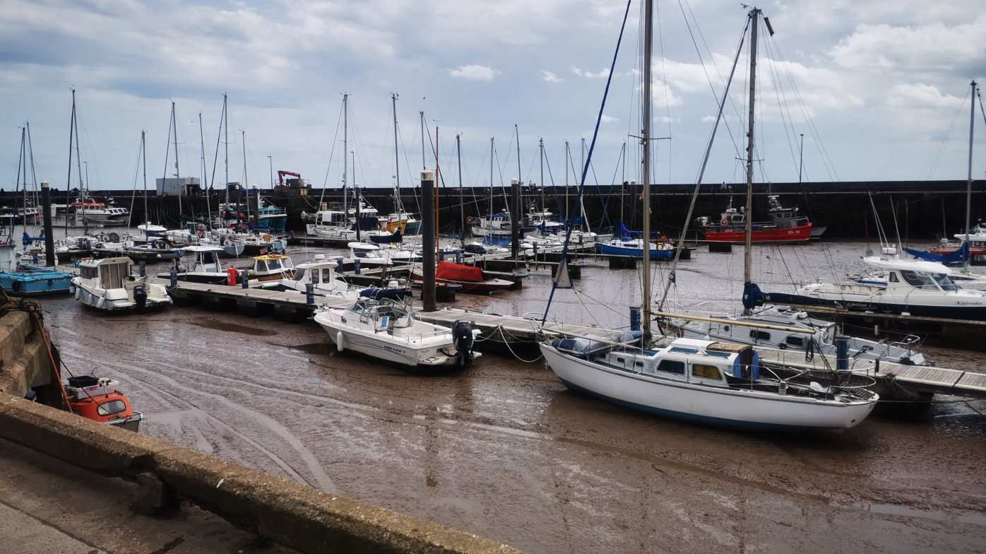 The harbour we parked at before walking to the beach