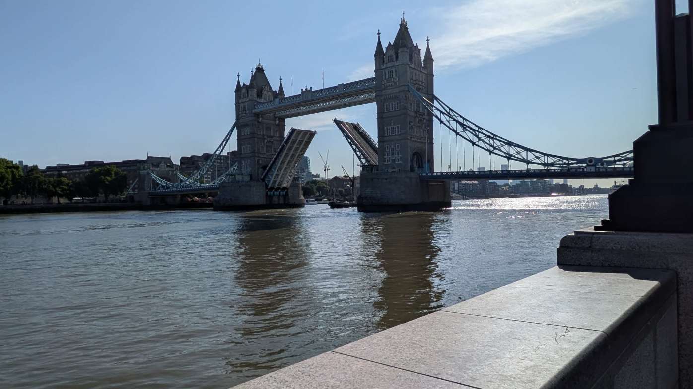 Tower Bridge on way to Tower of London.
