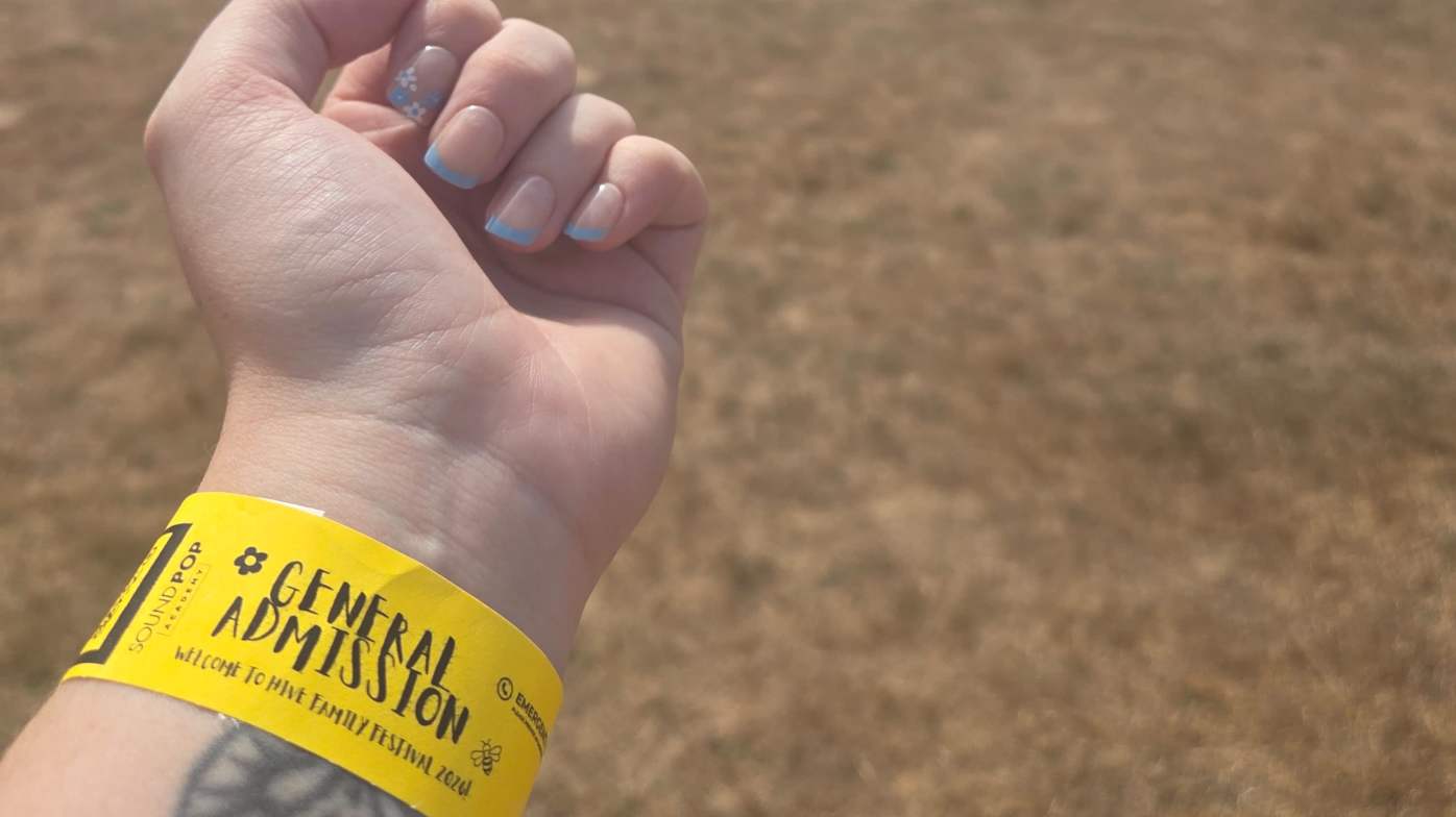 Arrived and got our wristbands Arrived and got our wristbands
