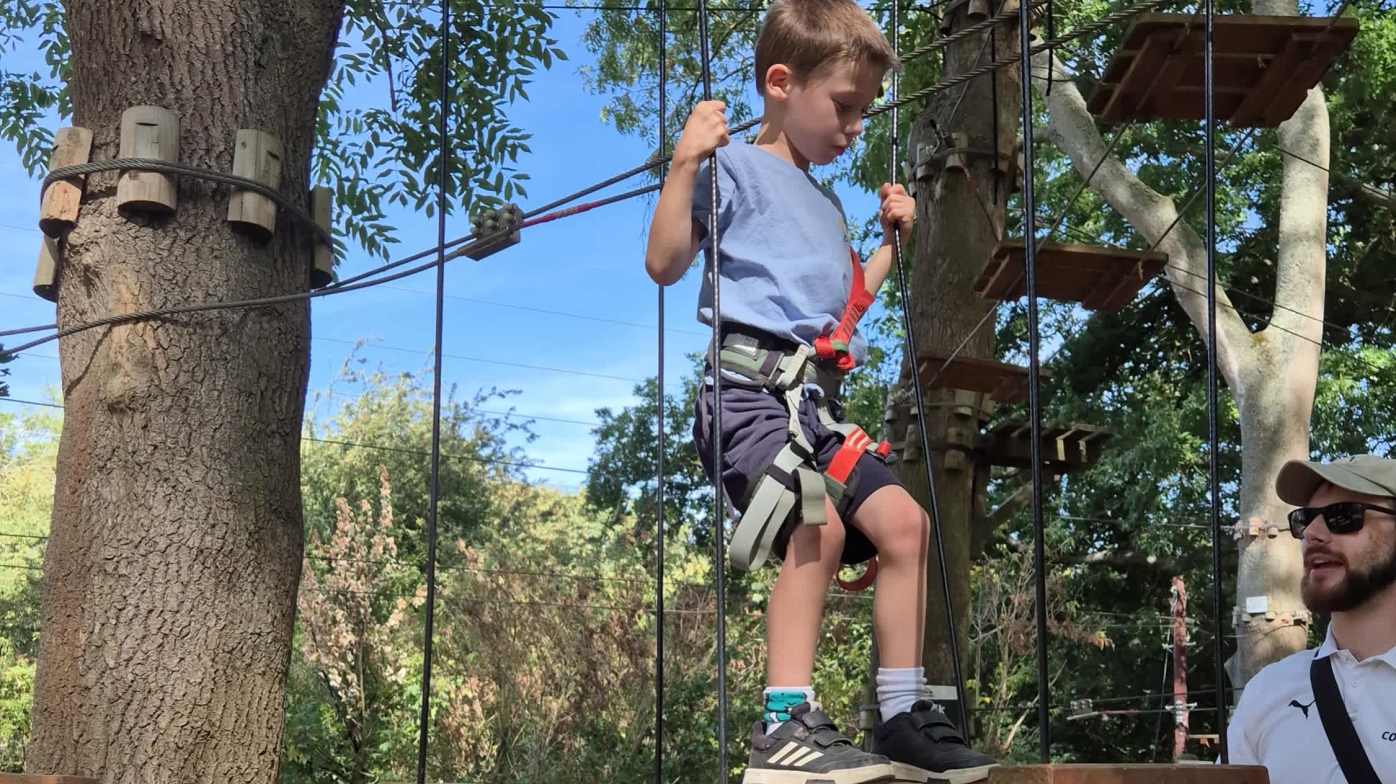 High ropes was a super fun activity