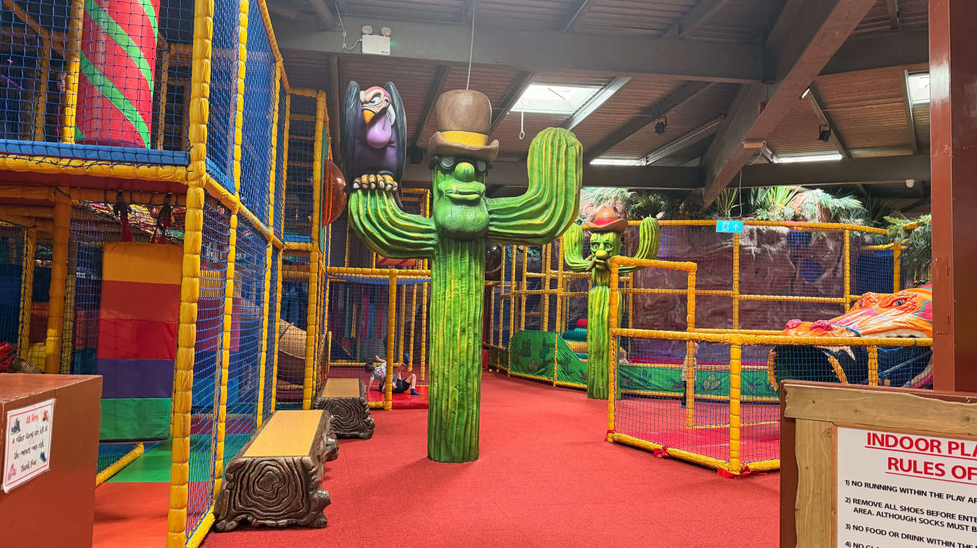 One of the indoor play areas - it was huge! Perfect for letting off steam, even on a rainy day! One of the indoor play areas - it was huge! Perfect for letting off steam, even on a rainy day!