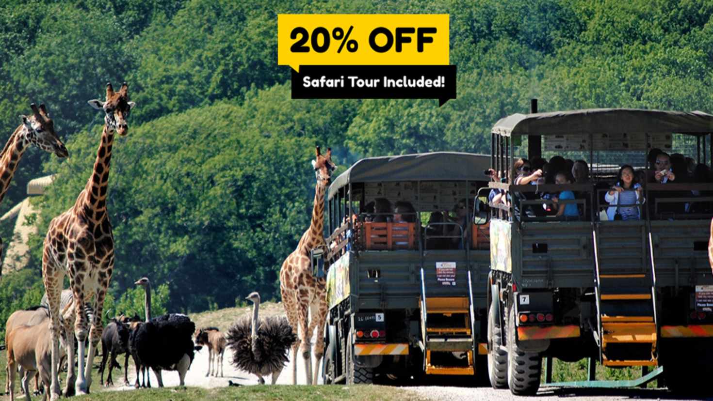 Port Lympne Safari Tickets Safari Truck 25 Off Included 