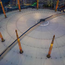 Aerial view of Up at the O2 in London
