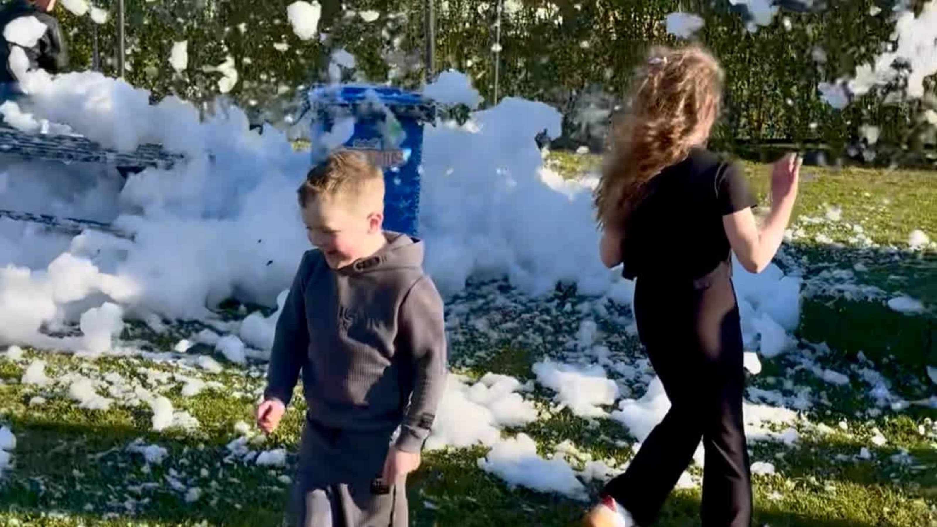 Foam party! Foam party!