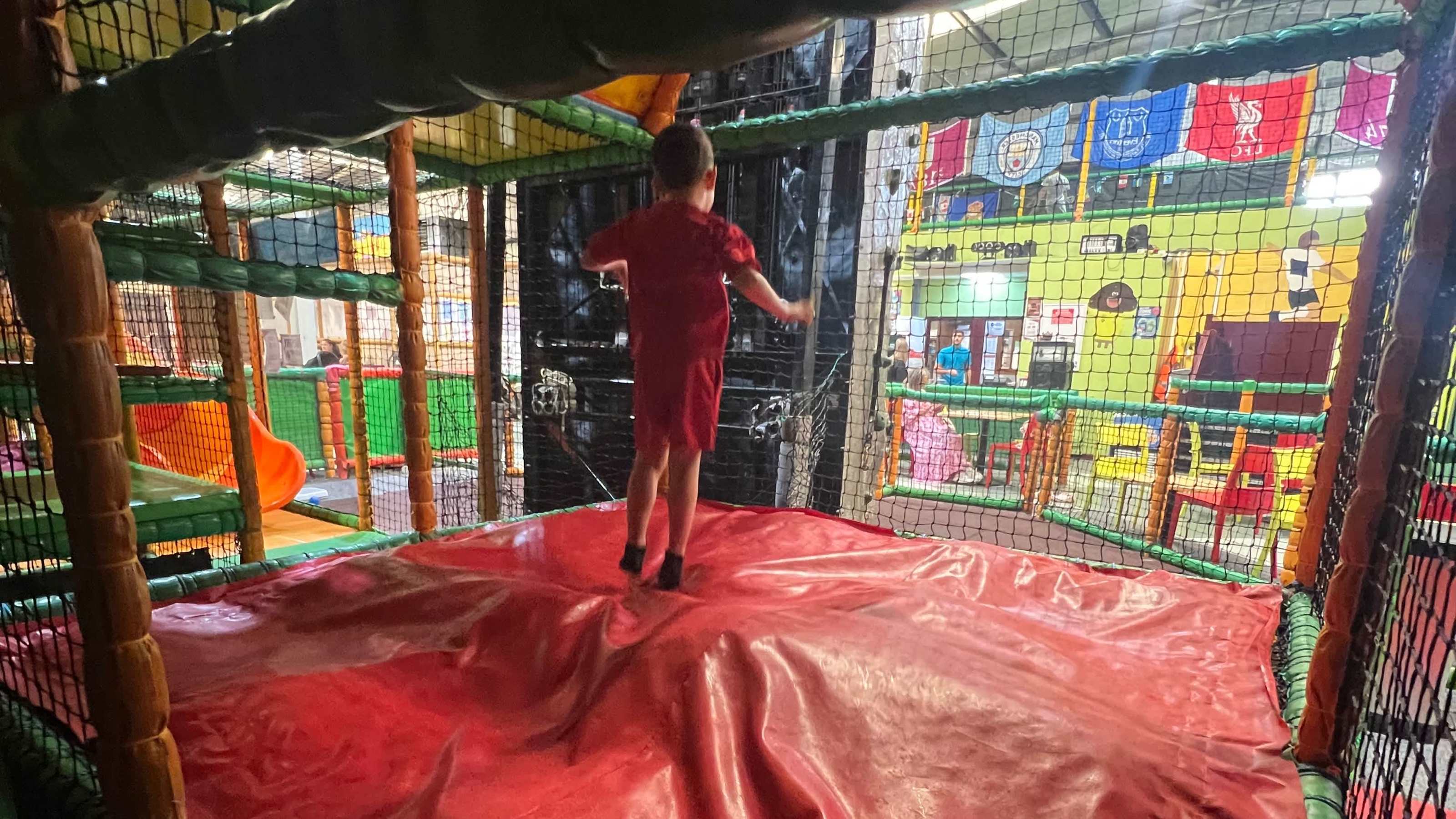 The bouncy area The bouncy area