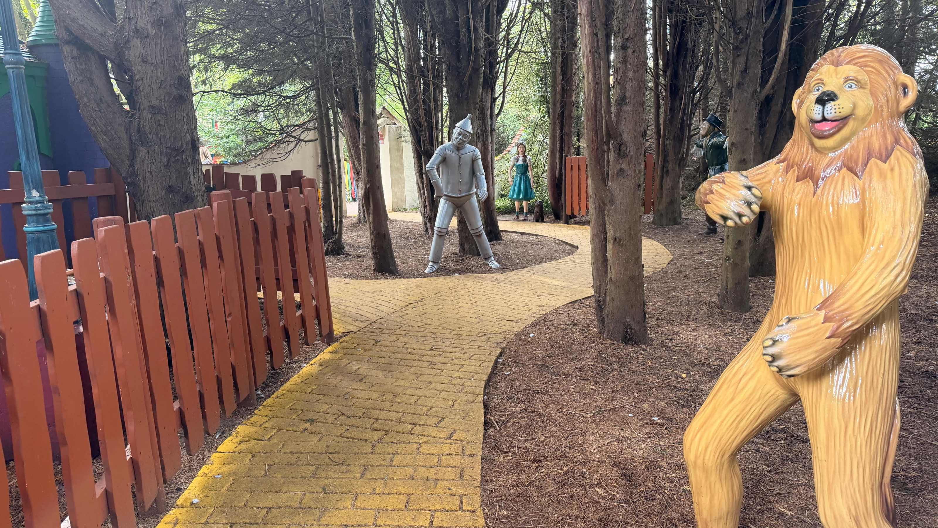 Following the Yellow Brick Road in Storybook Village Following the Yellow Brick Road in Storybook Village