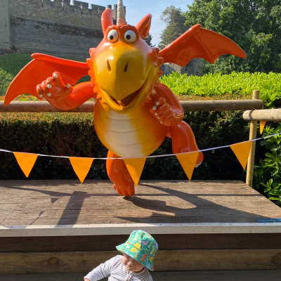 Quick photo with Zog on arrival Quick photo with Zog on arrival