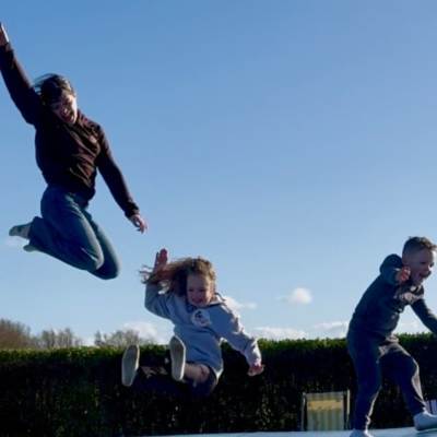 Big jumps, big smiles and plenty of energy burned off! The jumping pillow kept the children entertained for ages!